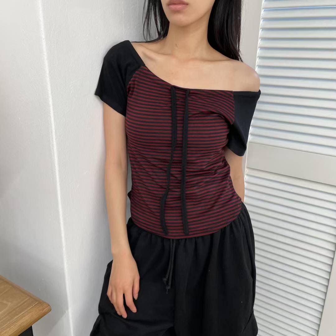 HOLYMOLY韓國代購㊣女裝新款休閑熱賣職業推薦人氣25春夏T恤HOLYMOLYT恤圖色3