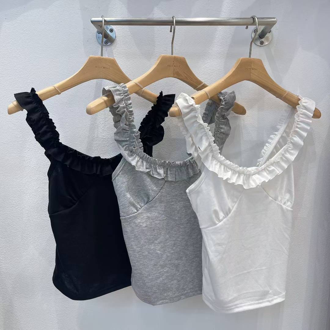 HOLYMOLY韓國代購㊣女士新品時尚職業推薦熱賣25春夏吊帶背心HOLYMOLY吊帶/背心