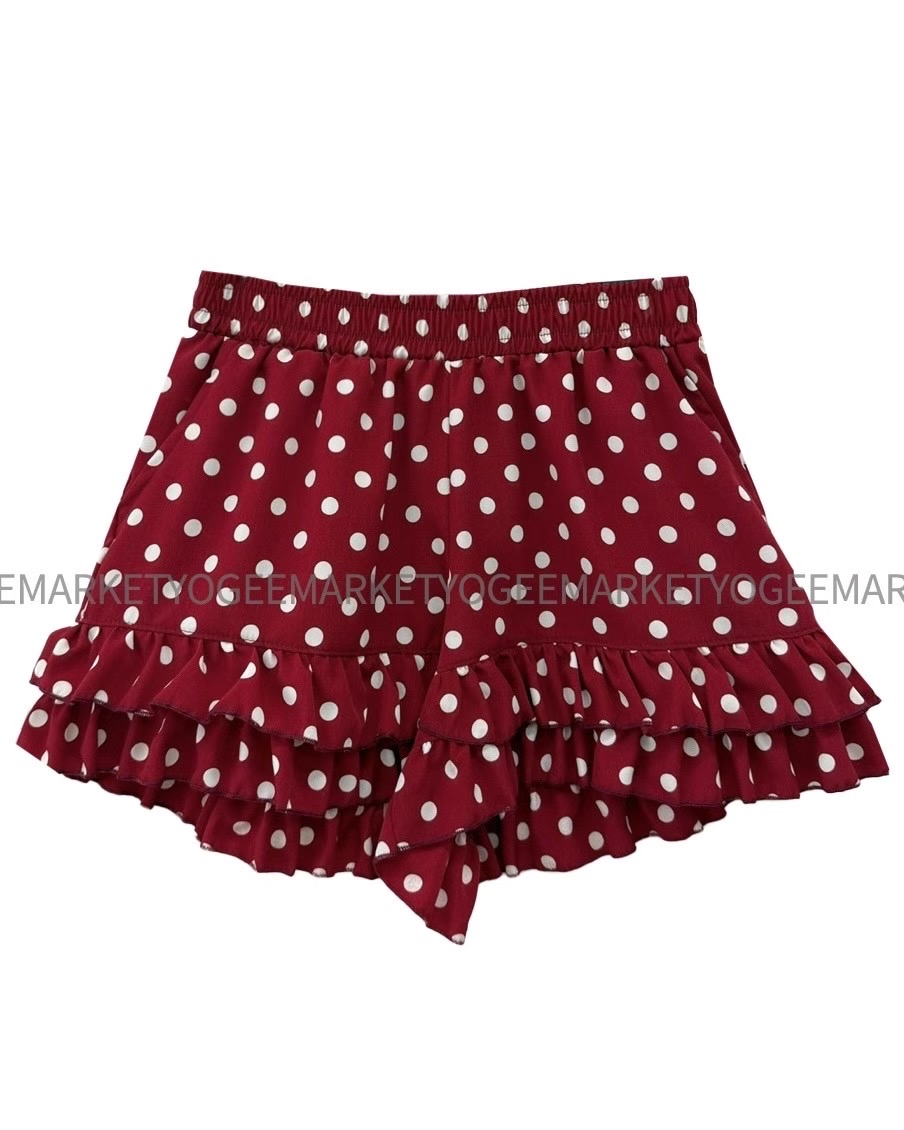 OPENING TITLE-오프닝타이틀-OT東大門㊣代購女裝新品25春夏短褲荷葉邊anag/OPENING TITLE短褲圖色2