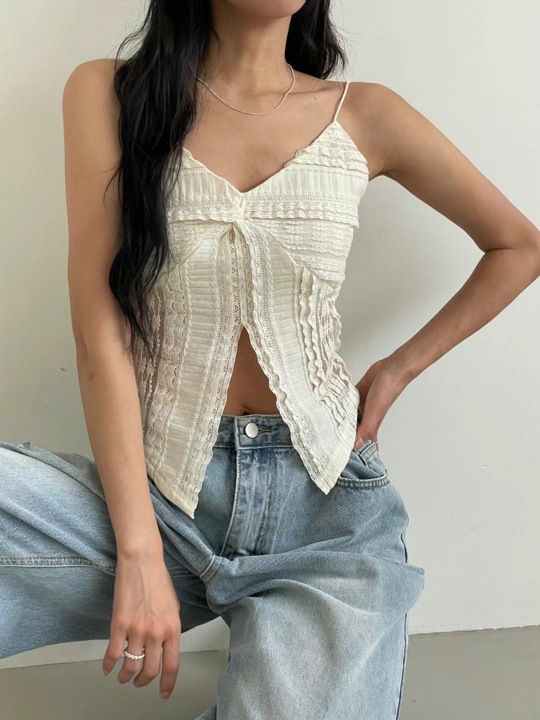 MOONGCHI東大門㊣實拍女裝新款25春夏推薦職業人氣吊帶背心MOONGCHI吊帶/背心