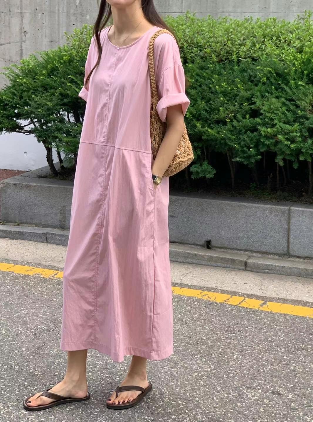 AREING東大門㊣實拍女裝新款25春夏休閑真品時尚熱賣連衣裙AREING連衣裙圖色2