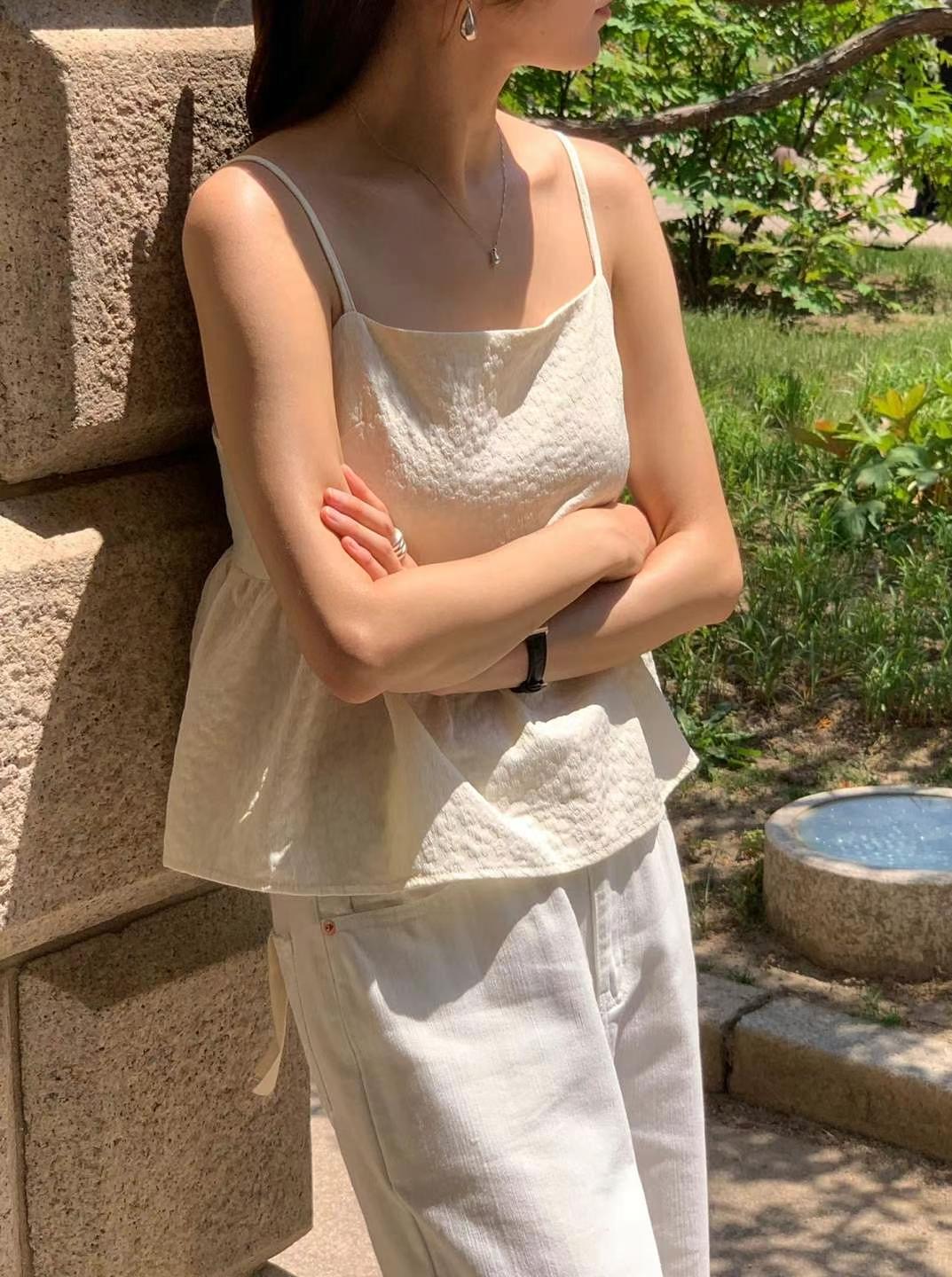 AREING韓國代購㊣女士新品熱賣人氣推薦25春夏時尚吊帶背心AREING吊帶/背心