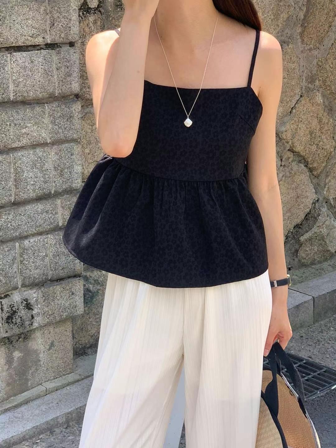 AREING韓國代購㊣女士新品熱賣人氣推薦25春夏時尚吊帶背心AREING吊帶/背心圖色2