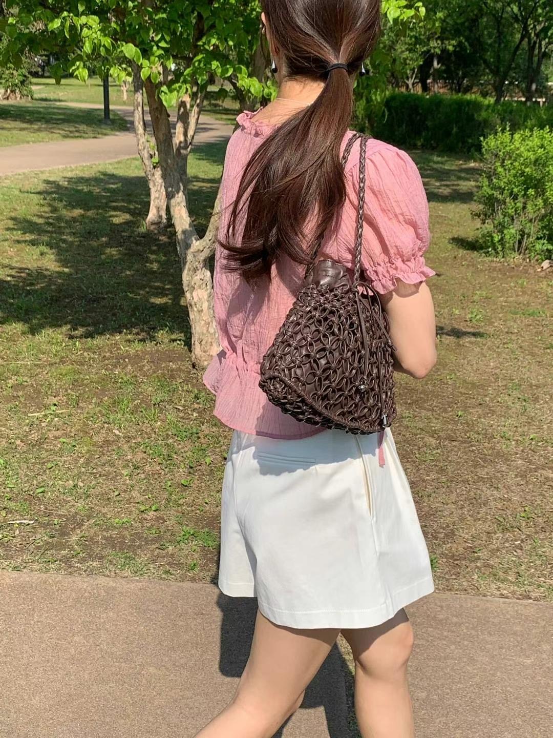 AREING東大門㊣代購女裝新款休閑時尚熱賣推薦25春夏襯衫蕾絲衫AREING襯衫/蕾絲衫