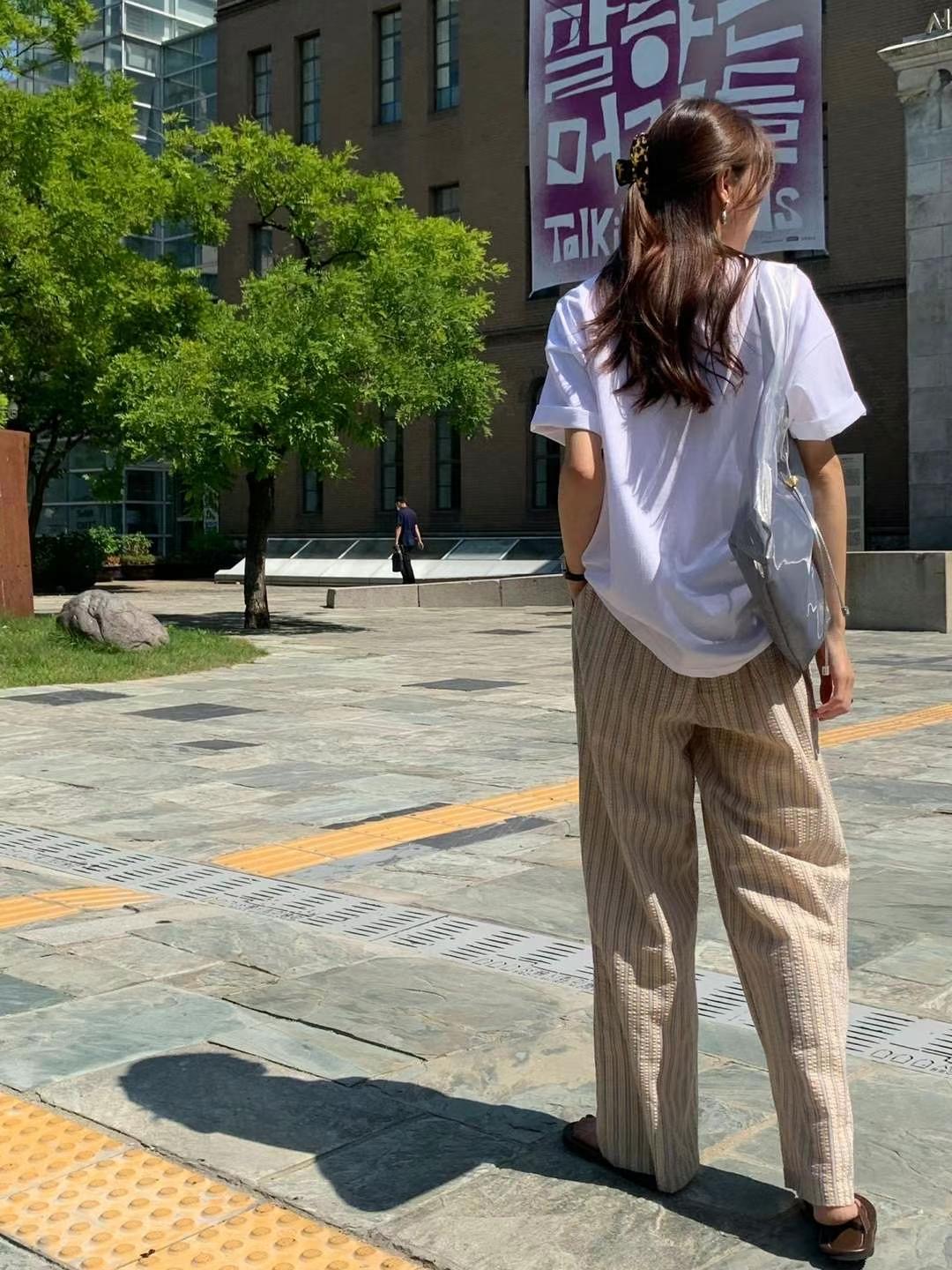 AREING韓國代購㊣女士新品熱賣25春夏休閑職業時尚推薦休閑褲AREING休閑褲
