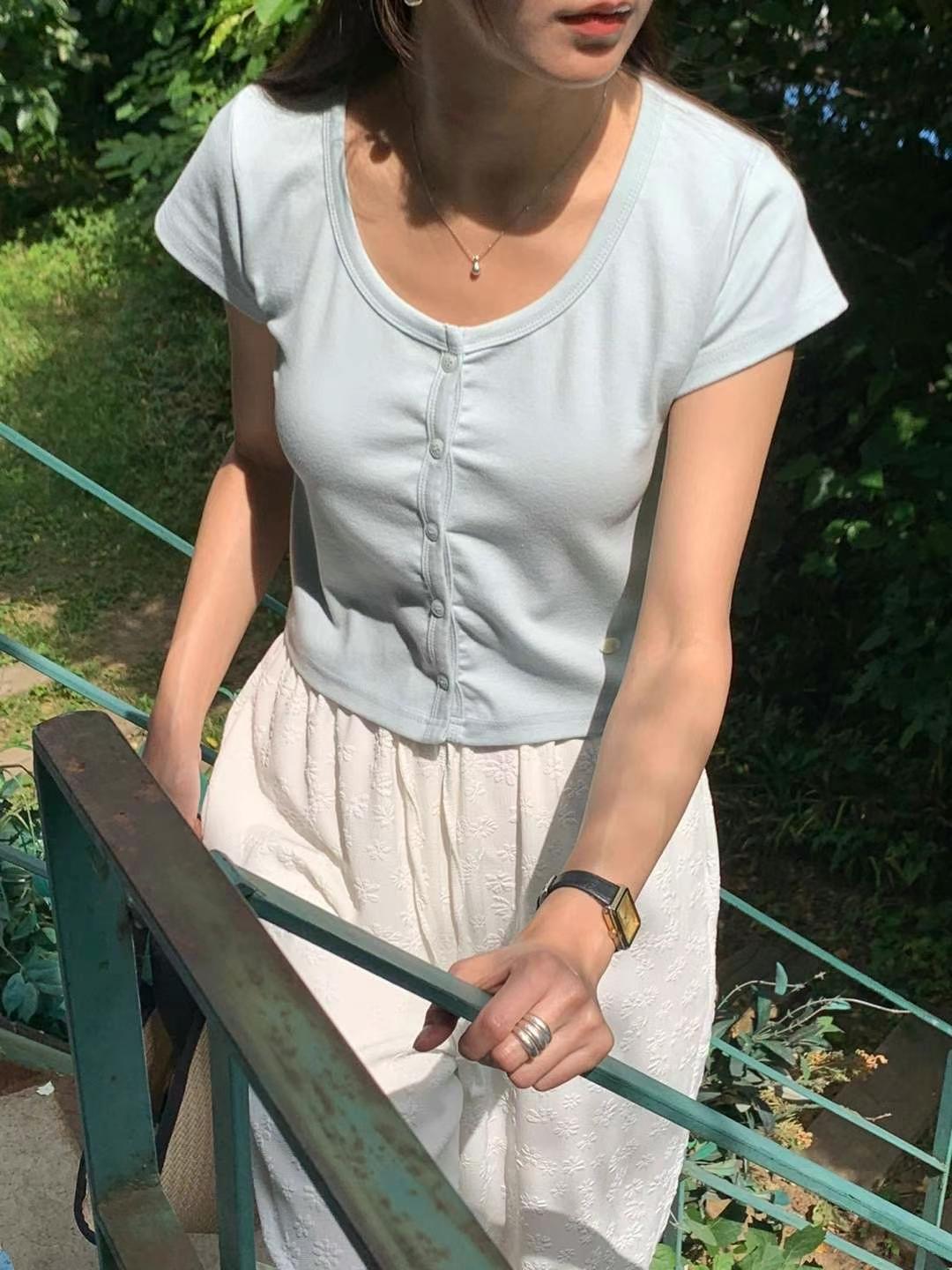 AREING東大門㊣代購女士新款休閑時尚真品推薦職業25春夏針織衫AREING針織衫圖色2