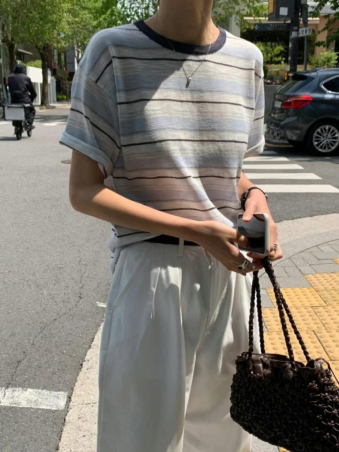 AREING東大門㊣實拍女裝新品職業25春夏真品時尚人氣針織衫AREING針織衫圖色2