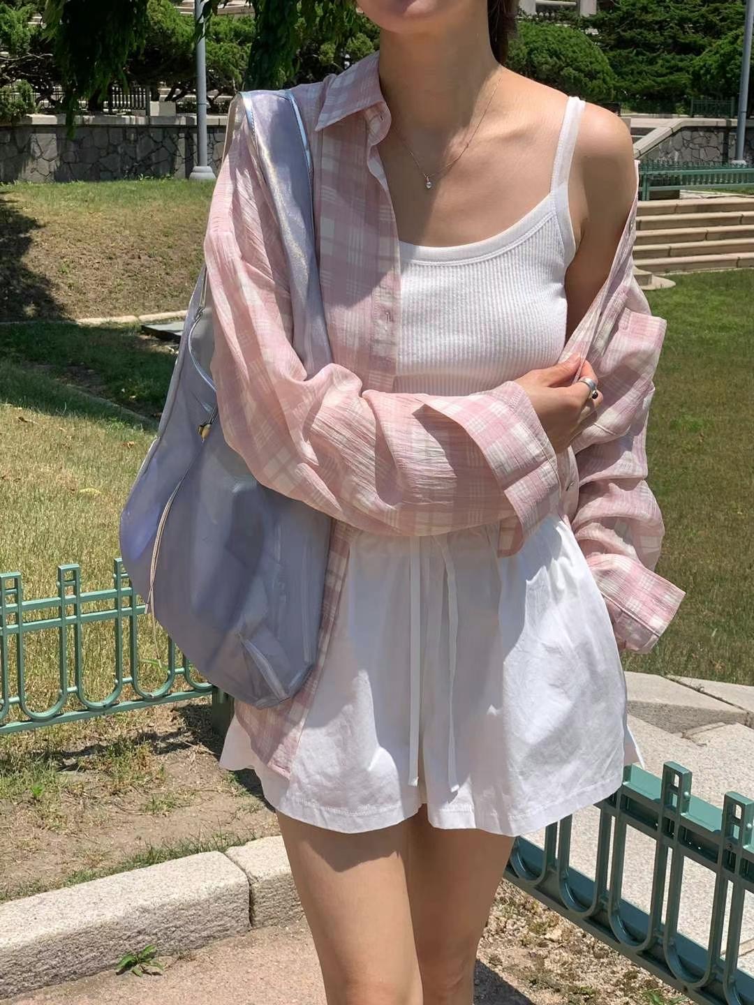 AREING東大門㊣直郵女裝新款休閑人氣25春夏職業襯衫蕾絲衫AREING襯衫/蕾絲衫