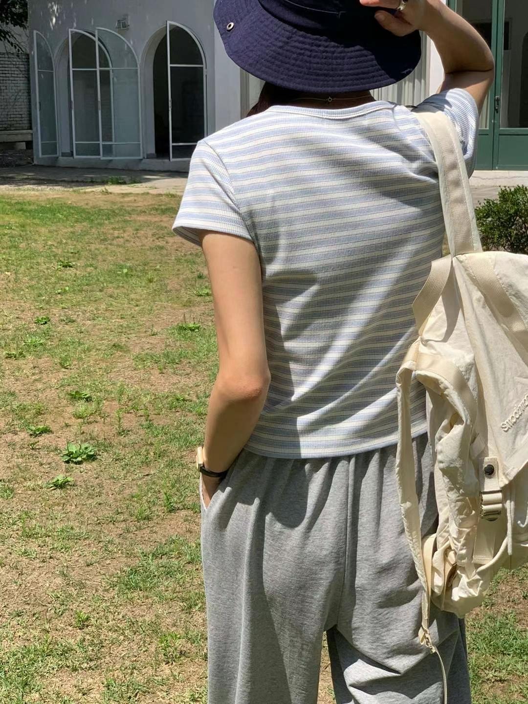 AREING韓國代購㊣女士新品熱賣休閑推薦25春夏時尚人氣真品T恤AREINGT恤