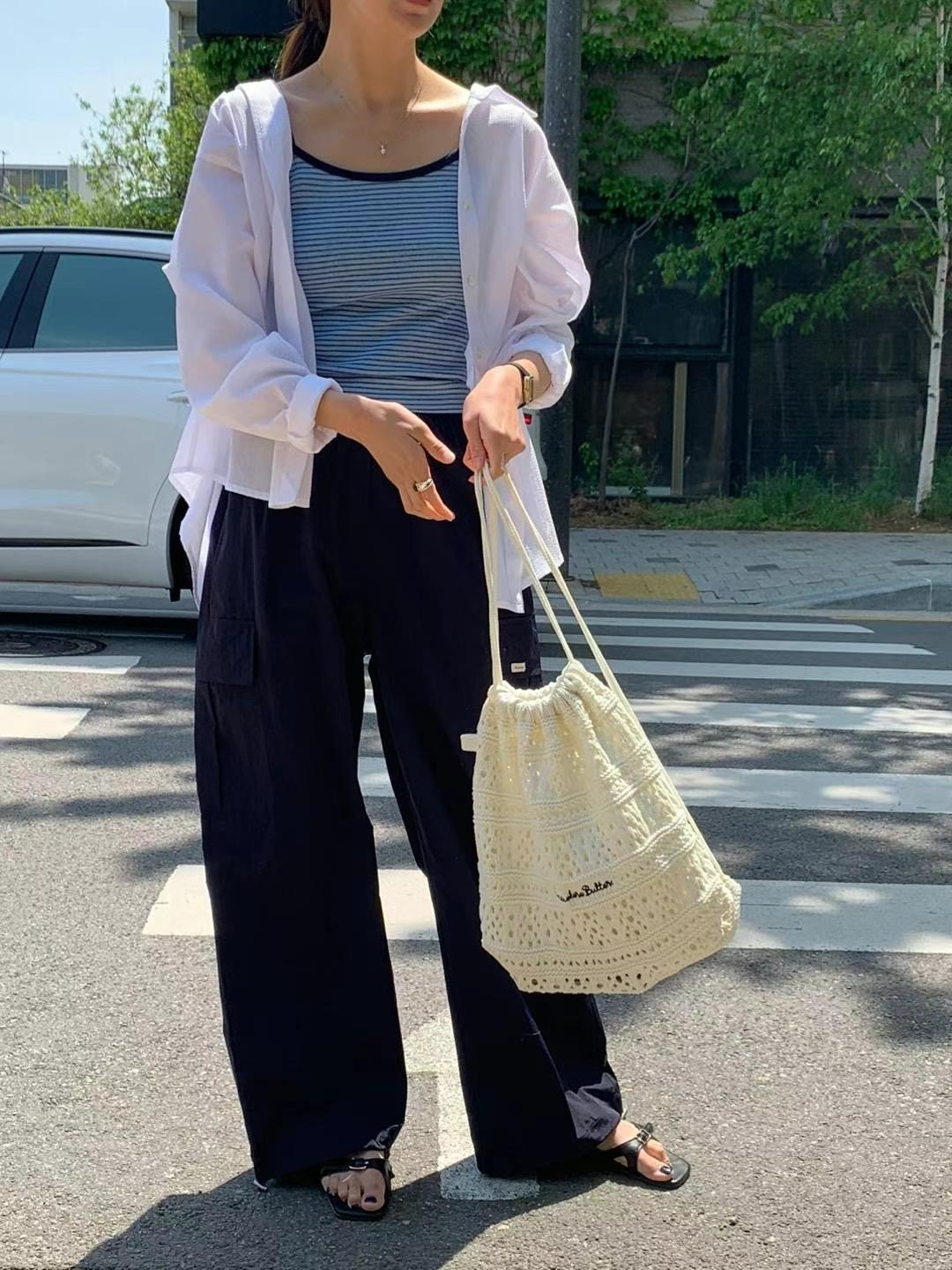 AREING東大門㊣代購女裝新品時尚職業人氣休閑25春夏襯衫蕾絲衫AREING襯衫/蕾絲衫