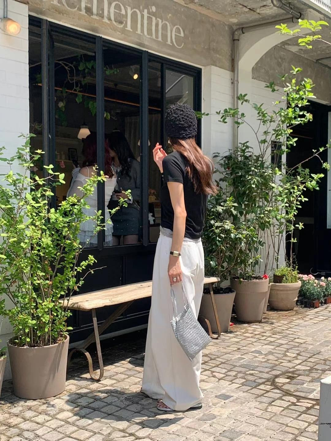 AREING韓國直郵㊣女士新款時尚人氣熱賣職業休閑褲不含腰帶AREING休閑褲