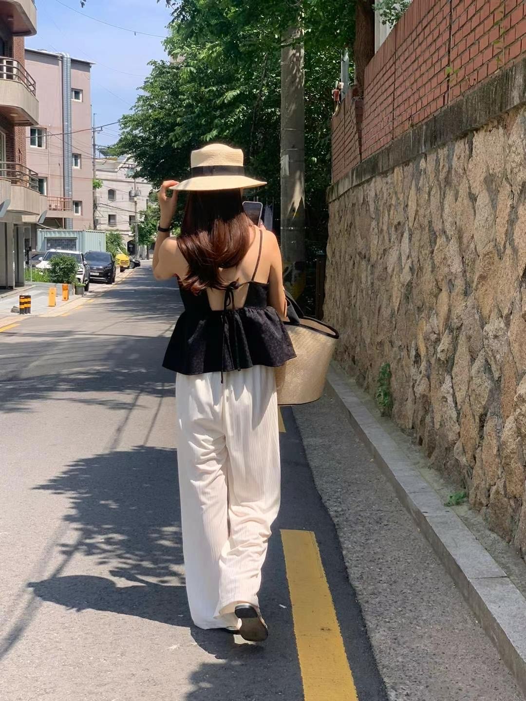 AREING韓國代購㊣女裝新款25春夏推薦真品人氣職業時尚休閑褲AREING休閑褲