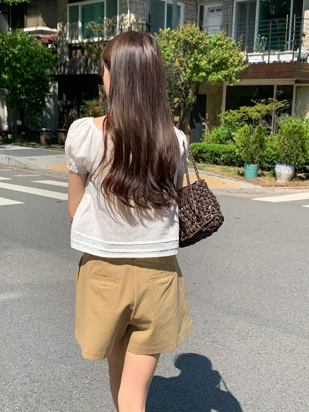 AREING韓國代購㊣女裝新品推薦休閑真品25春夏熱賣襯衫蕾絲衫AREING襯衫/蕾絲衫