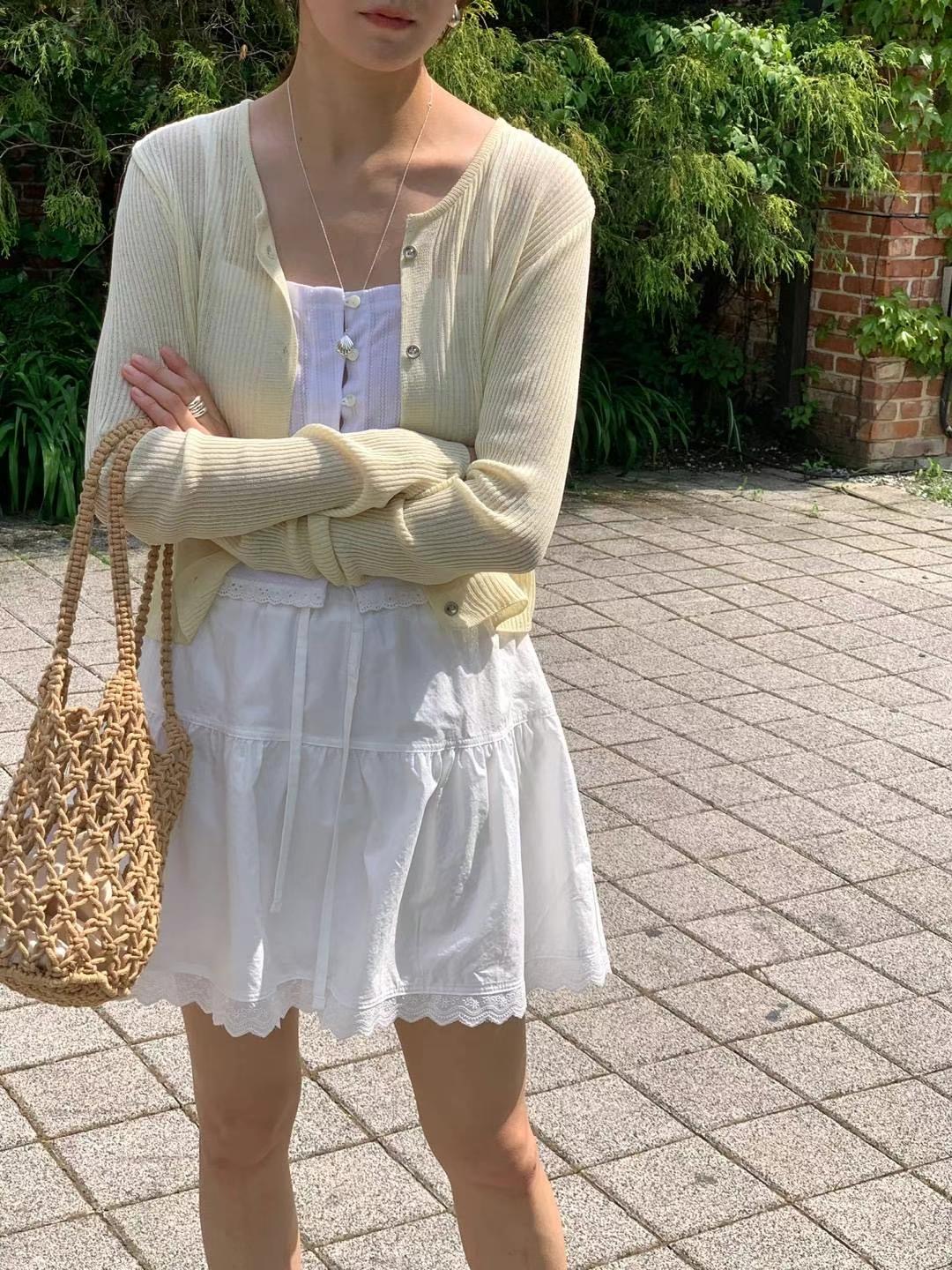 AREING東大門㊣代購女士新款人氣25春夏休閑推薦熱賣針織衫AREING針織衫圖色1