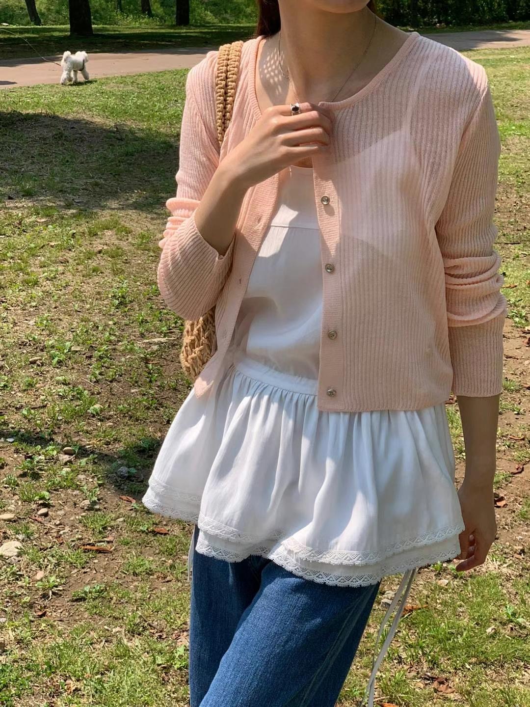 AREING東大門㊣代購女士新款人氣25春夏休閑推薦熱賣針織衫AREING針織衫圖色3