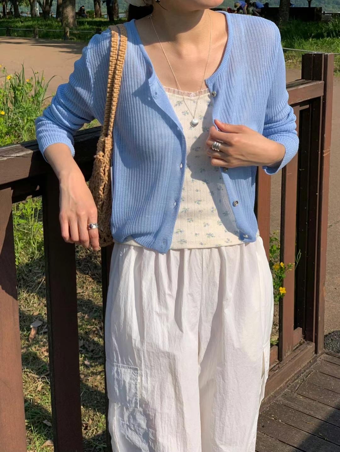 AREING東大門㊣代購女士新款人氣25春夏休閑推薦熱賣針織衫AREING針織衫圖色4