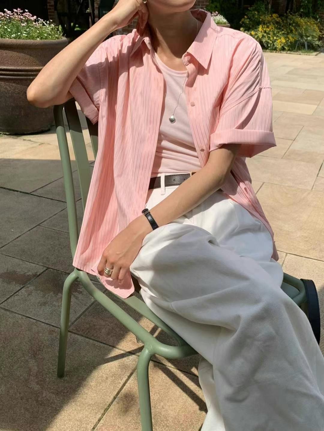 AREING韓國直郵㊣女士新品人氣休閑真品時尚職業襯衫蕾絲衫AREING襯衫/蕾絲衫