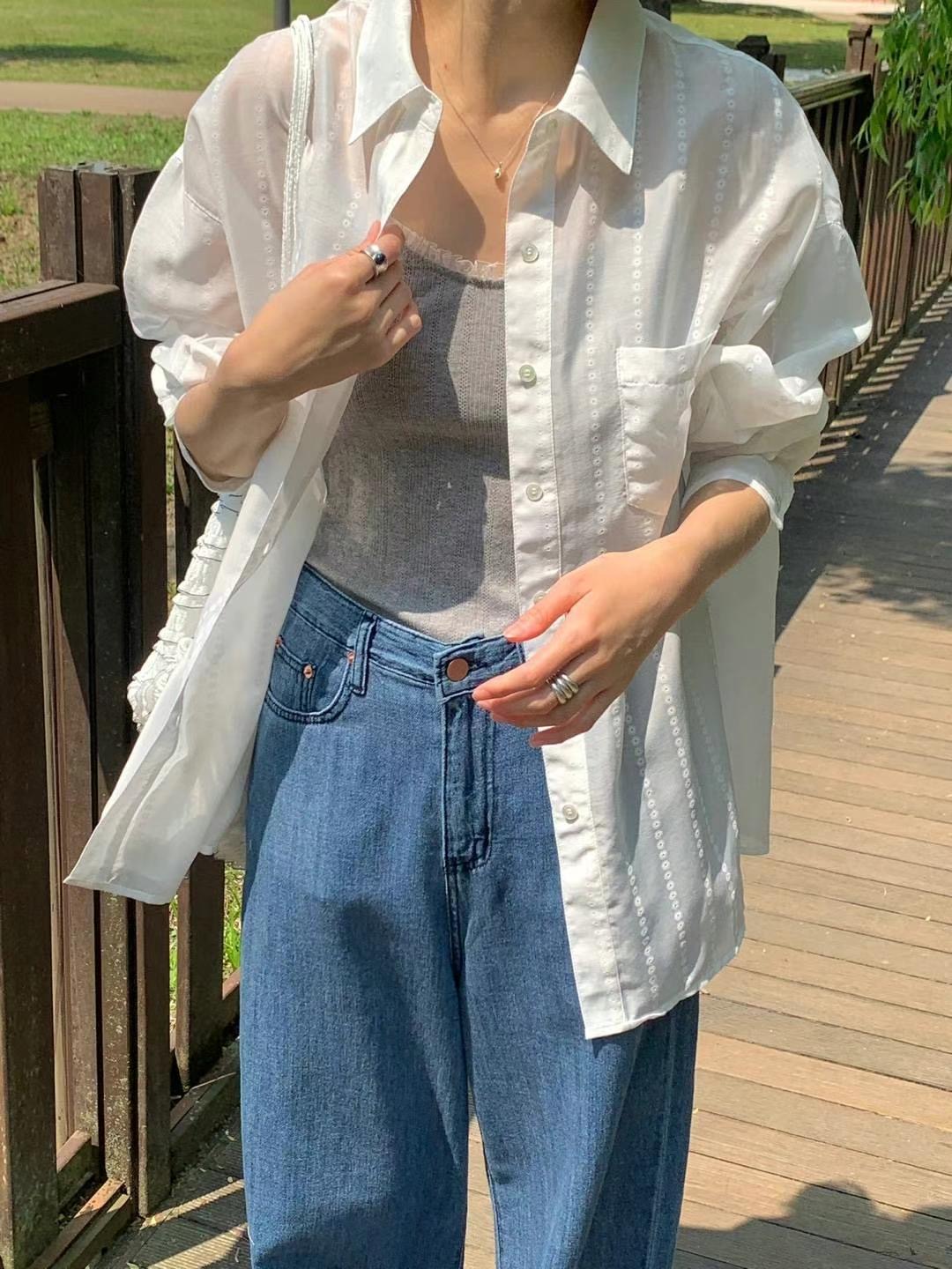 AREING東大門㊣實拍女裝新品人氣時尚職業真品25春夏襯衫蕾絲衫AREING襯衫/蕾絲衫圖色2