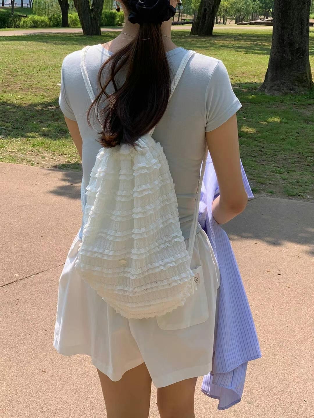 AREING韓國直郵㊣女裝新款時尚真品熱賣25春夏推薦雙肩背包AREING雙肩背包