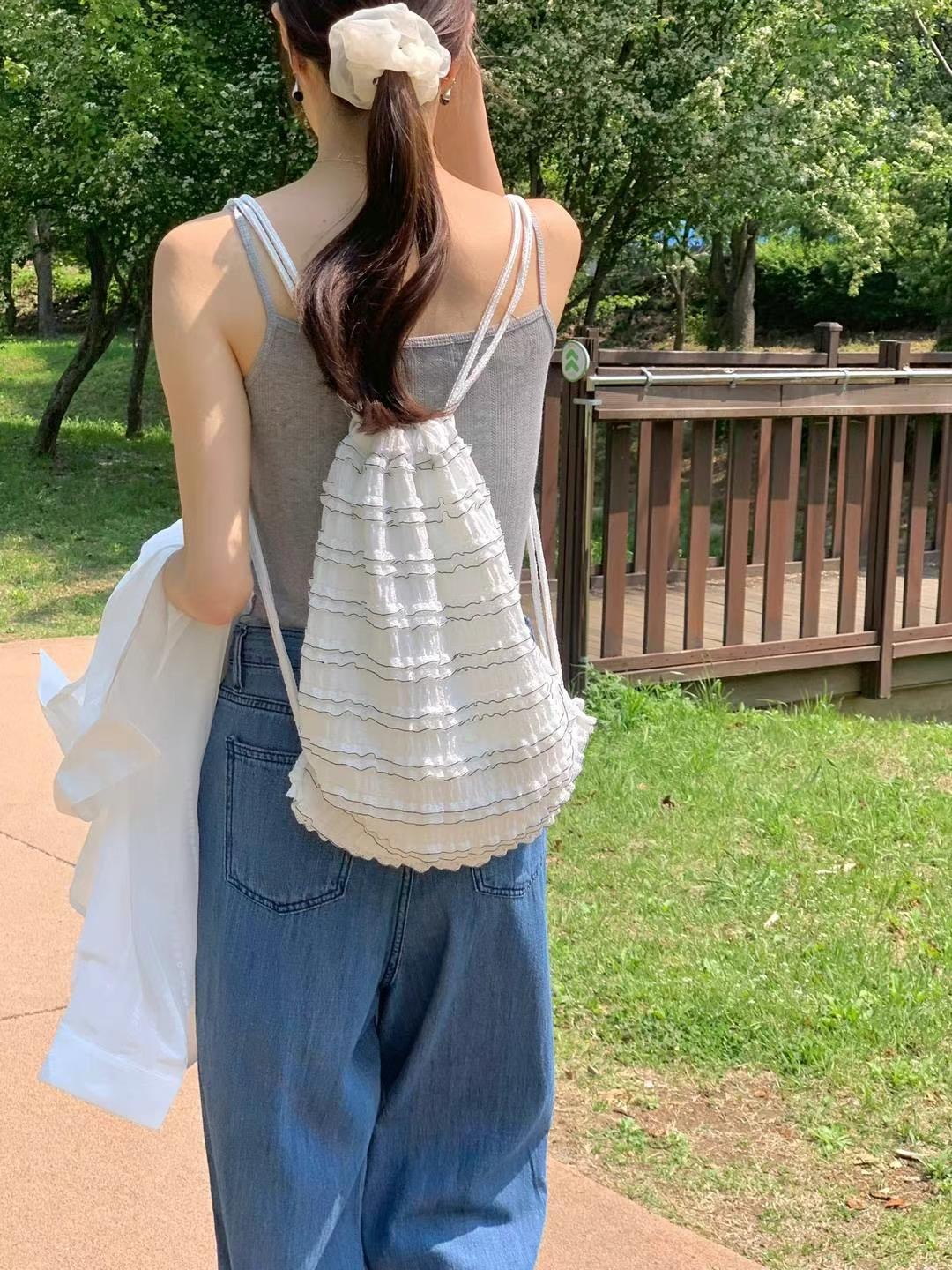AREING韓國直郵㊣女裝新款時尚真品熱賣25春夏推薦雙肩背包AREING雙肩背包圖色3