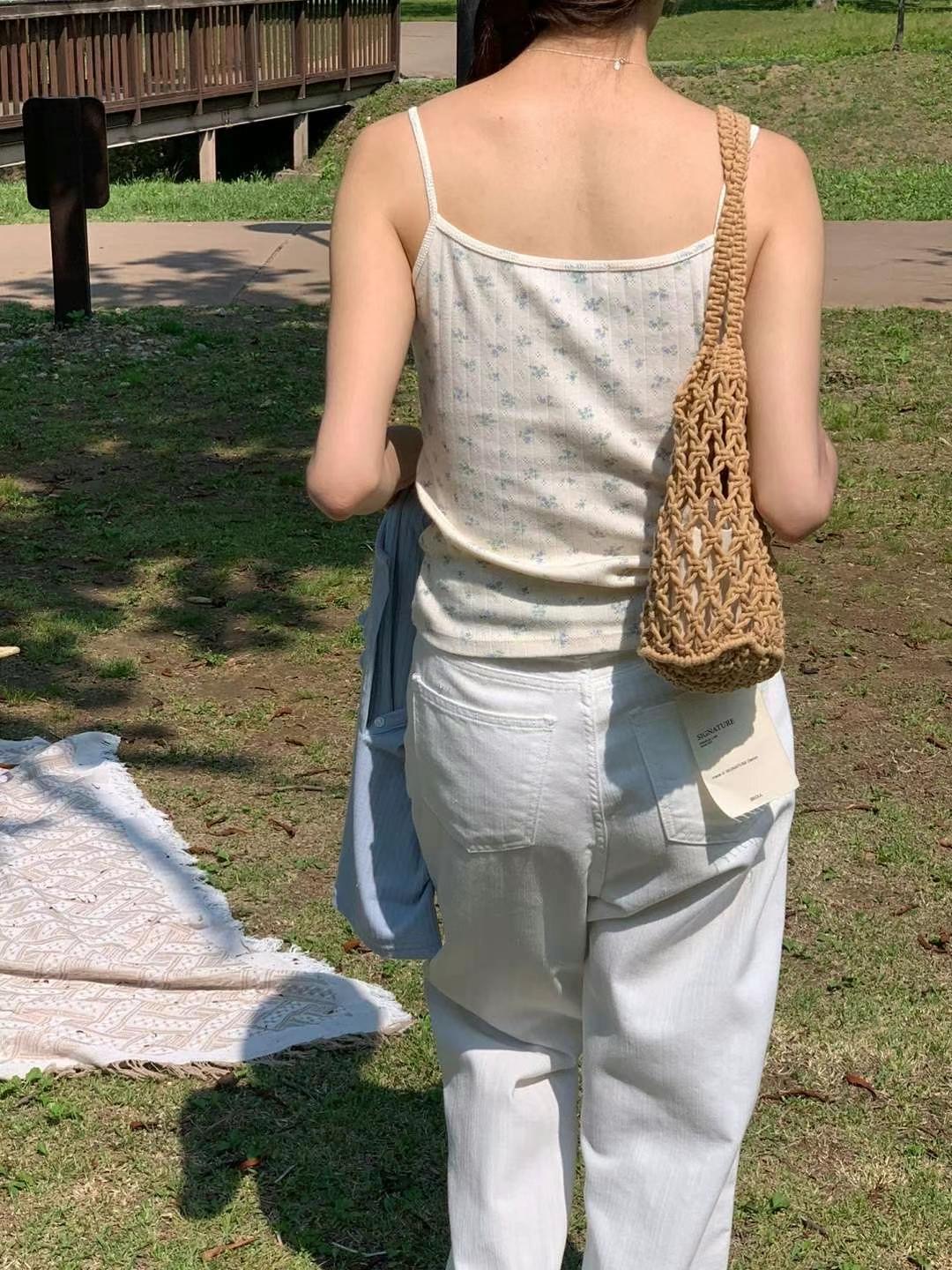 AREING韓國直郵㊣女裝新款休閑25春夏熱賣推薦時尚吊帶背心AREING吊帶/背心