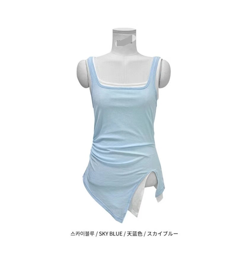 MOONGCHI東大門㊣實拍女士新款休閑推薦熱賣真品時尚吊帶背心MOONGCHI吊帶/背心圖色1