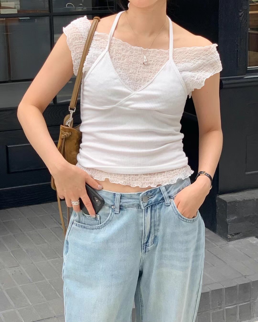 LONDON LACE-런던레이스-T韓國直郵㊣女裝新款職業吊帶背心LONDON LACE吊帶/背心