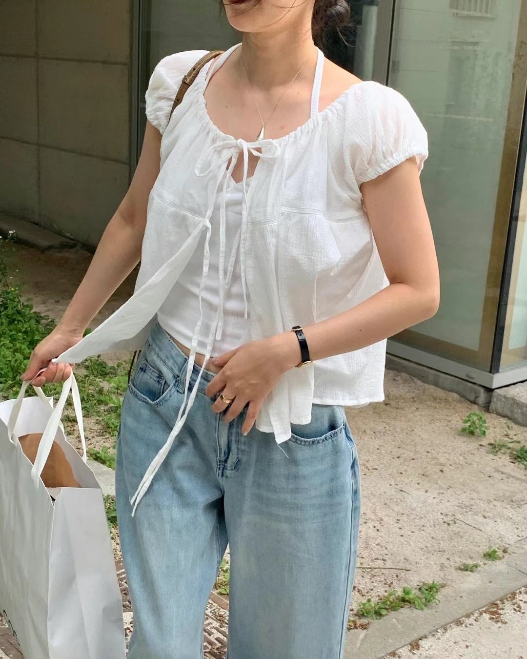 LONDON LACE-런던레이스-T東大門㊣直郵女士新款休閑襯衫蕾絲衫不含內搭LONDON LACE襯衫/蕾絲衫圖色2