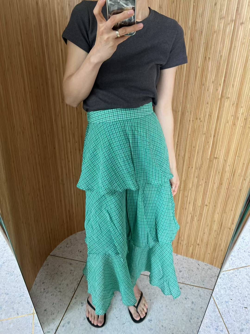 BRICK韓國代購㊣女裝新款真品25春夏人氣熱賣休閑職業推薦長裙BRICK長裙