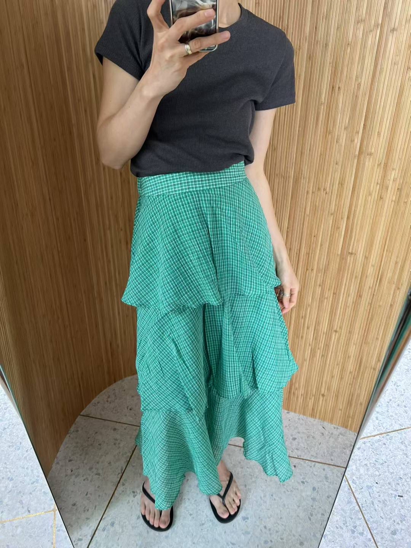 BRICK韓國代購㊣女裝新款真品25春夏人氣熱賣休閑職業推薦長裙BRICK長裙