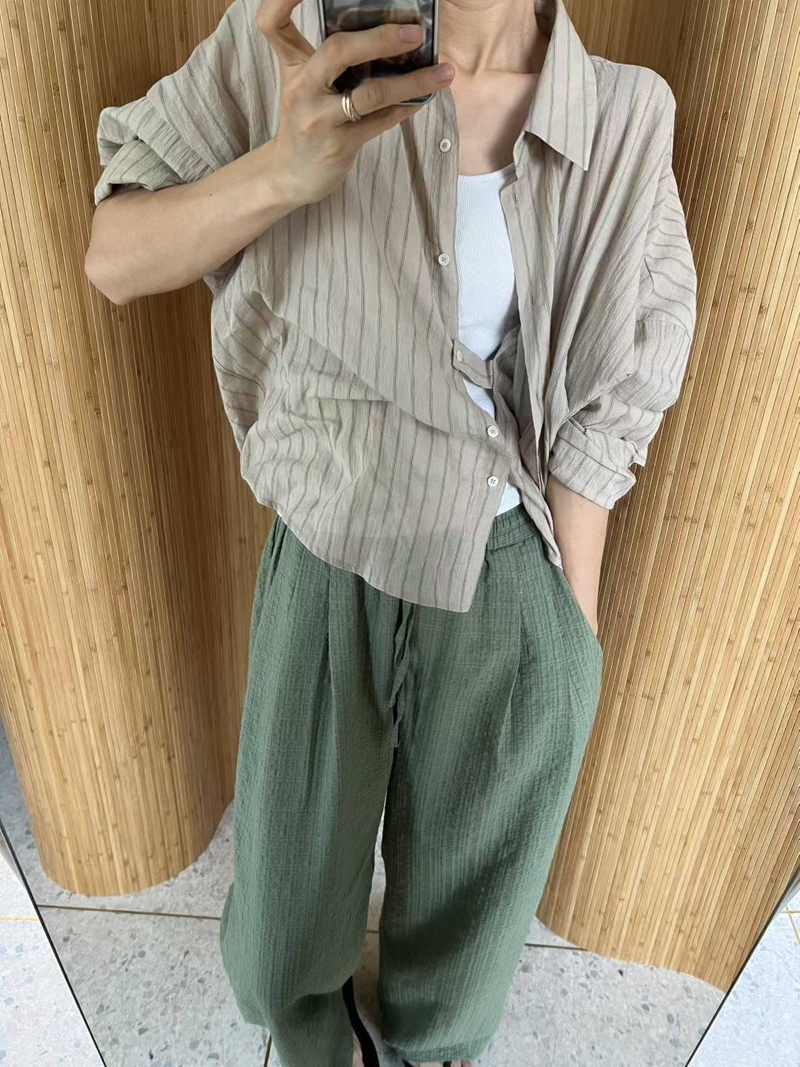 BRICK韓國直郵㊣女裝新品熱賣真品人氣25春夏職業襯衫蕾絲衫BRICK襯衫/蕾絲衫