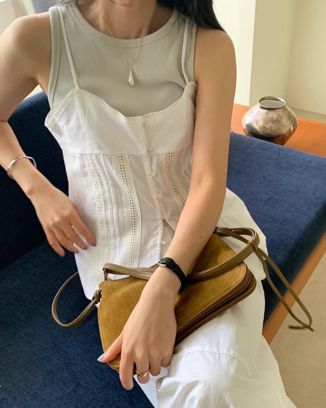 LONDON LACE-런던레이스-T東大門㊣實拍女士新款推薦吊帶背心LONDON LACE吊帶/背心