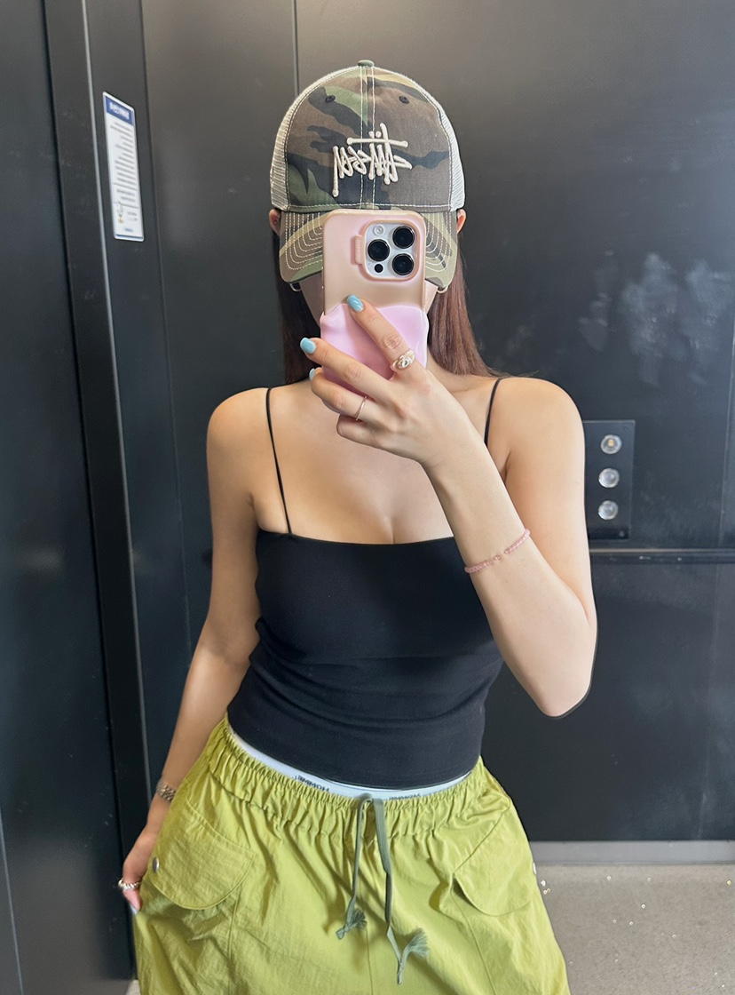 BYRING東大門㊣代購女裝新品熱賣時尚推薦職業吊帶背心褶皺BYRING吊帶/背心