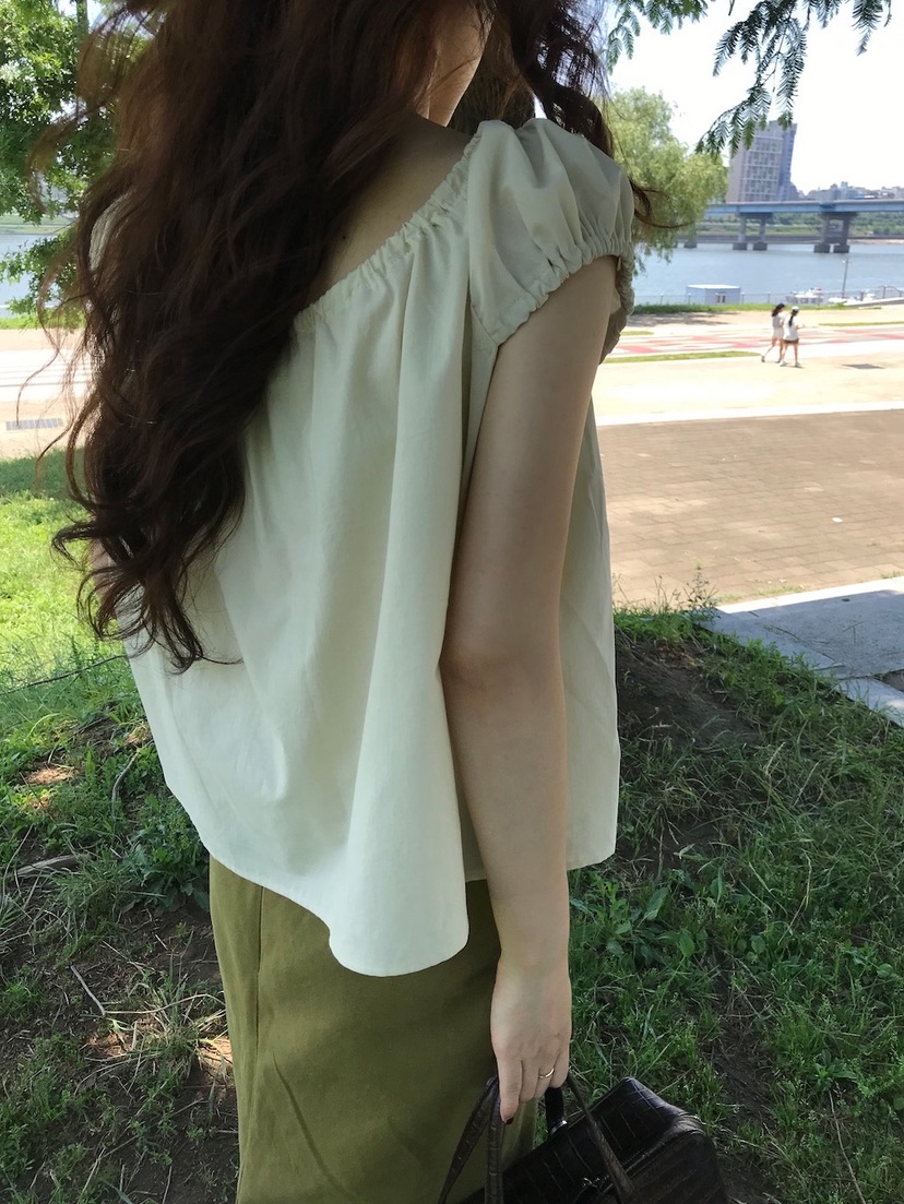CYLINDER韓國直郵㊣女裝新款休閑時尚25春夏職業襯衫蕾絲衫CYLINDER襯衫/蕾絲衫