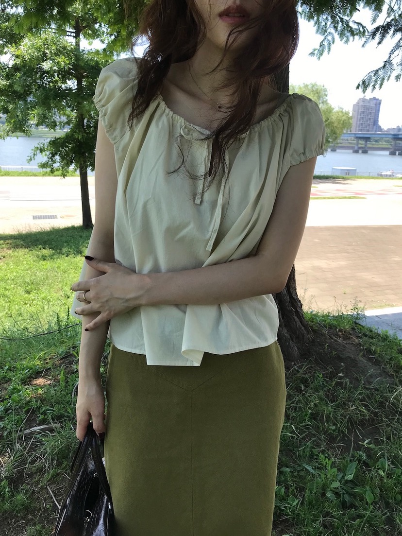 CYLINDER韓國直郵㊣女裝新款休閑時尚25春夏職業襯衫蕾絲衫CYLINDER襯衫/蕾絲衫