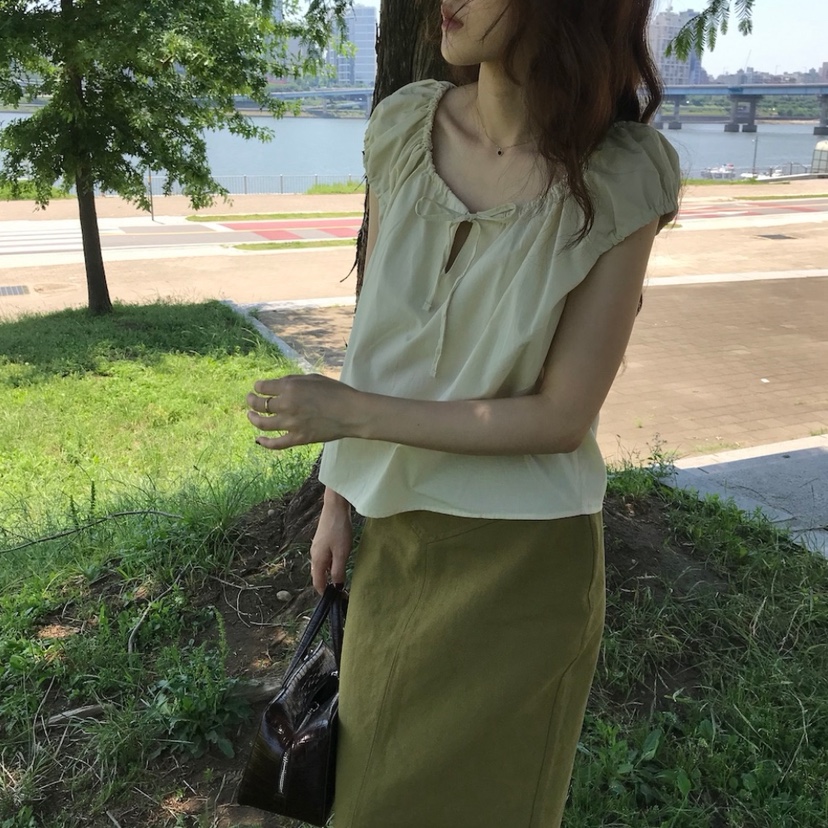 CYLINDER韓國直郵㊣女裝新款休閑時尚25春夏職業襯衫蕾絲衫CYLINDER襯衫/蕾絲衫