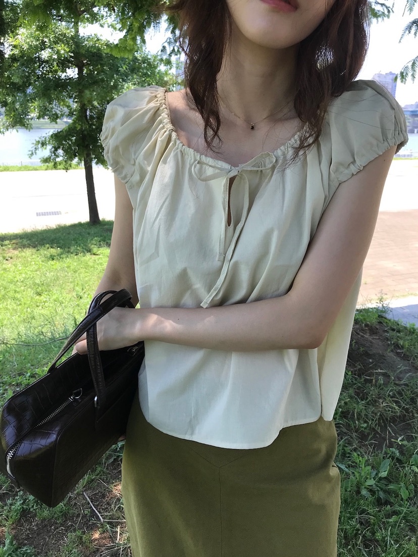 CYLINDER韓國直郵㊣女裝新款休閑時尚25春夏職業襯衫蕾絲衫CYLINDER襯衫/蕾絲衫圖色2