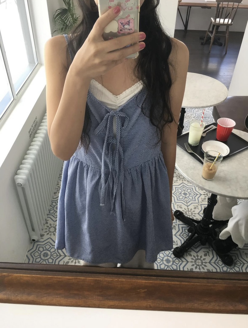 FRILL-T韓國直郵㊣女裝新品真品人氣熱賣時尚休閑連衣裙雙面FRILL-T連衣裙