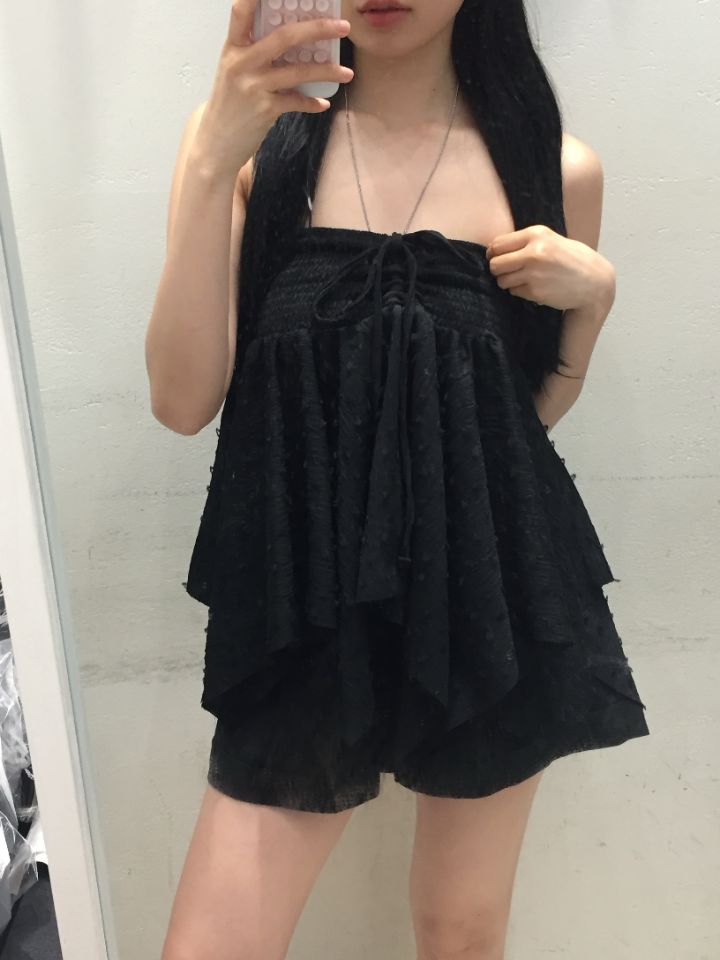 mars東大門㊣實拍女士新品人氣休閑熱賣時尚職業推薦吊帶背心mars吊帶/背心