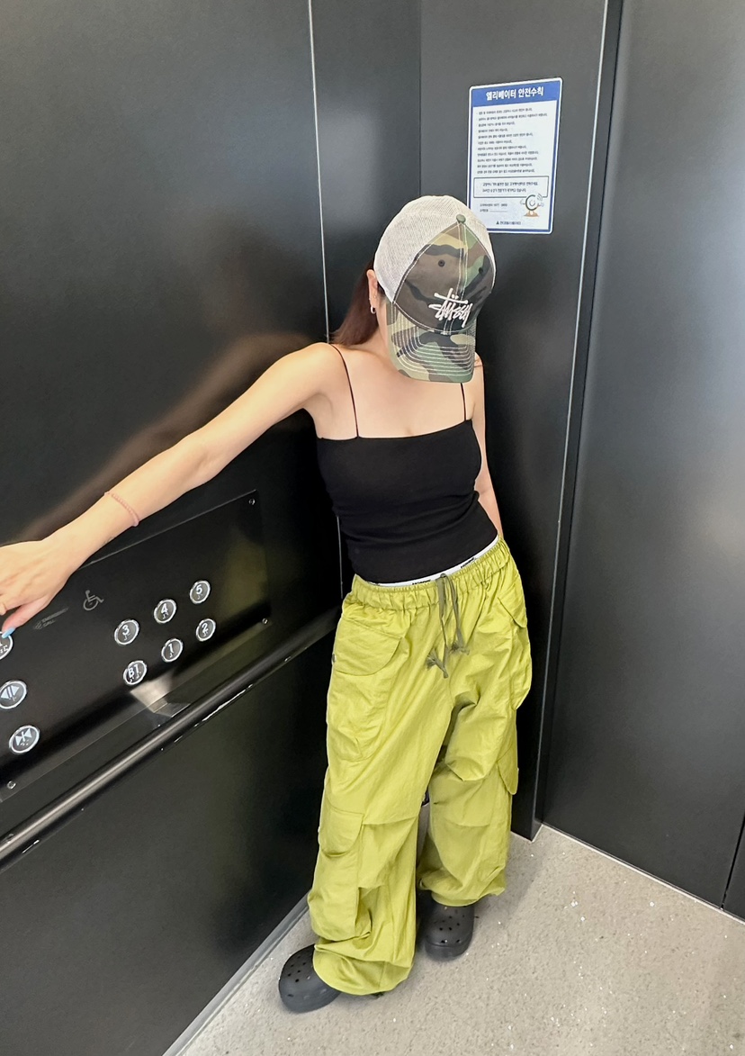 BYRING東大門㊣直郵女裝新款25春夏熱賣職業人氣推薦休閑褲BYRING休閑褲