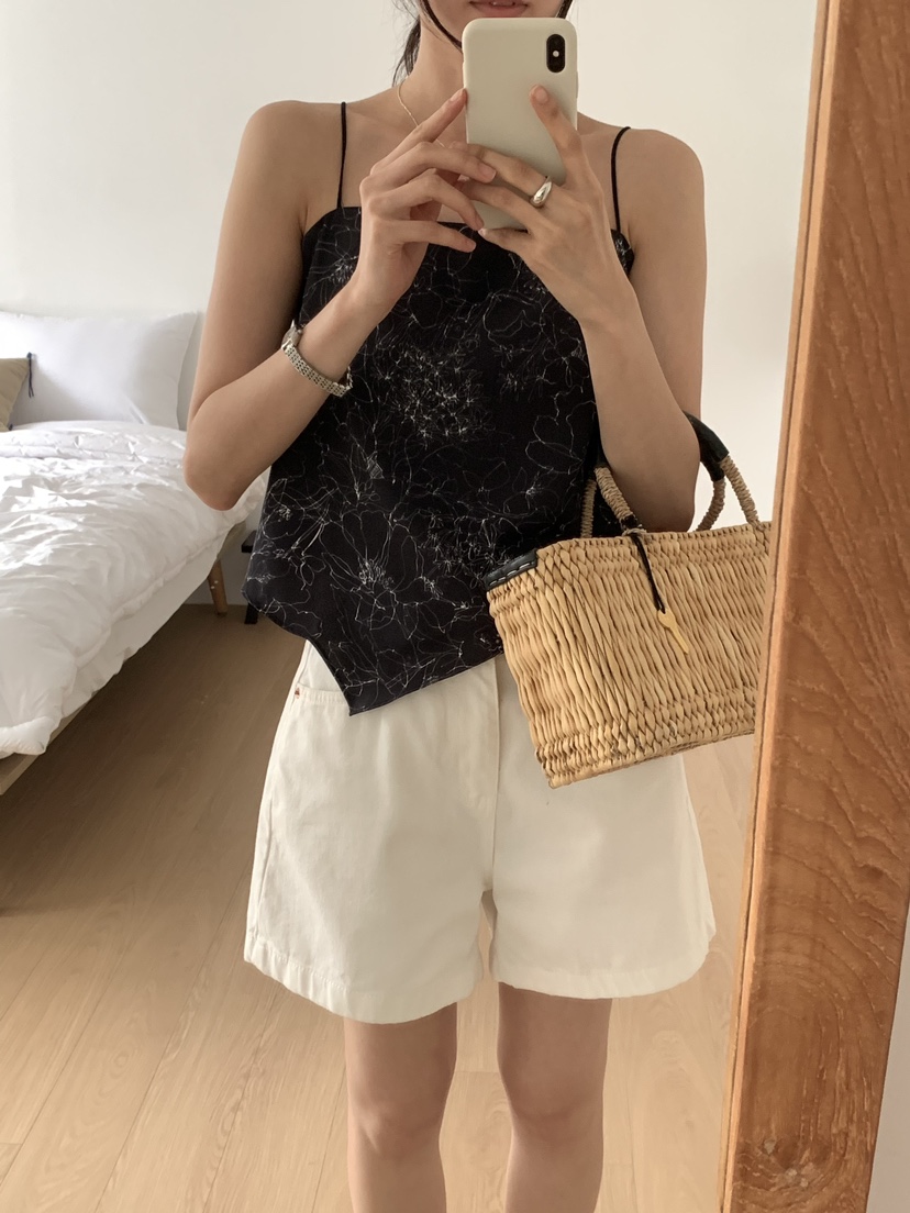 FRILL-T東大門㊣實拍女士新品休閑推薦25春夏真品吊帶背心FRILL-T吊帶/背心