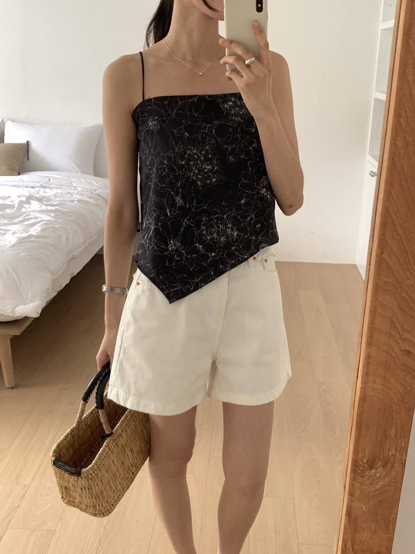 FRILL-T東大門㊣實拍女士新品休閑推薦25春夏真品吊帶背心FRILL-T吊帶/背心