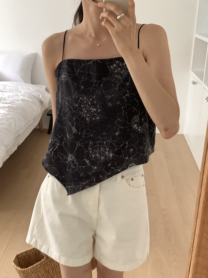 FRILL-T東大門㊣實拍女士新品休閑推薦25春夏真品吊帶背心FRILL-T吊帶/背心