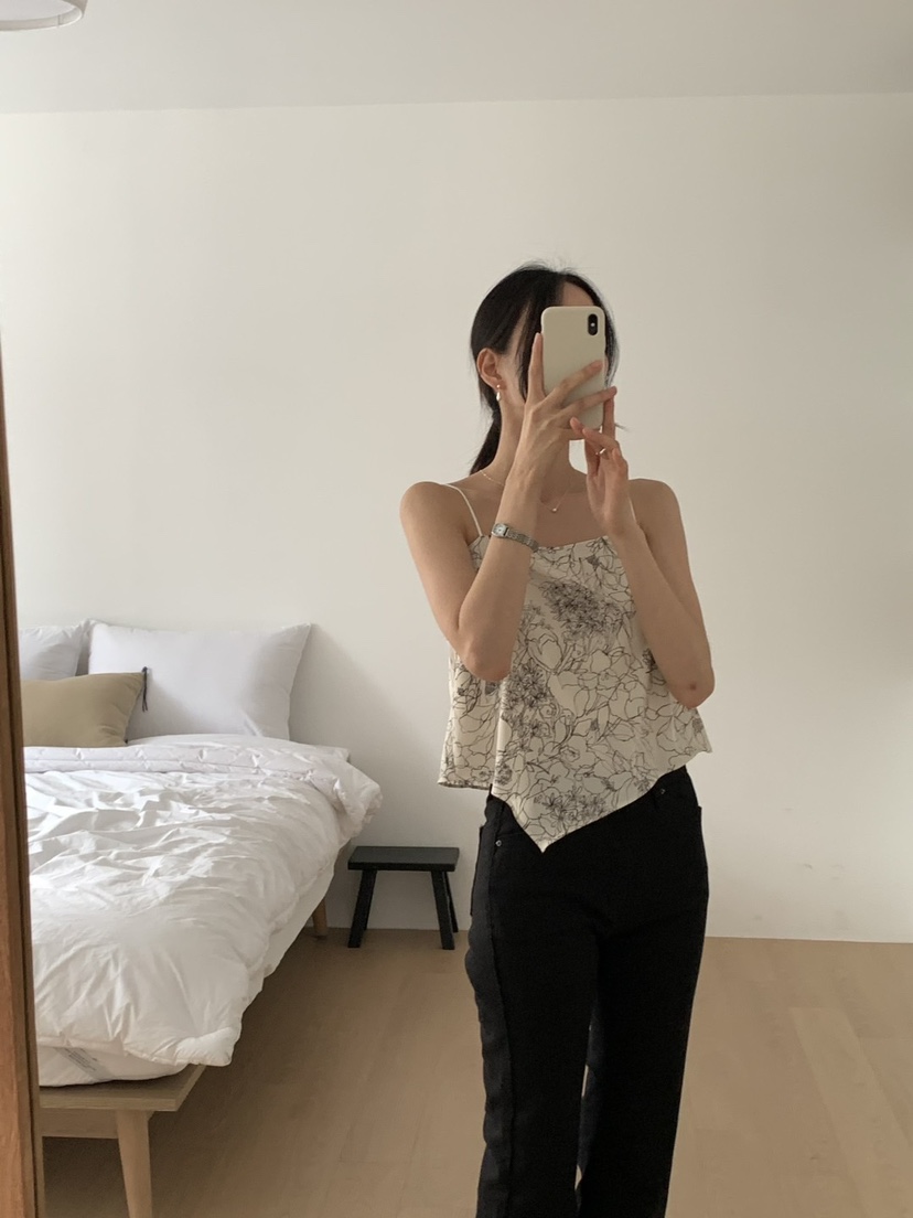 FRILL-T東大門㊣實拍女士新品休閑推薦25春夏真品吊帶背心FRILL-T吊帶/背心