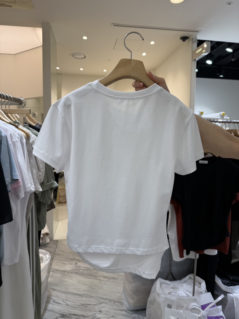 YIKHO STYLE韓國直郵㊣女裝新品真品職業時尚熱賣休閑25春夏T恤YIKHO STYLET恤