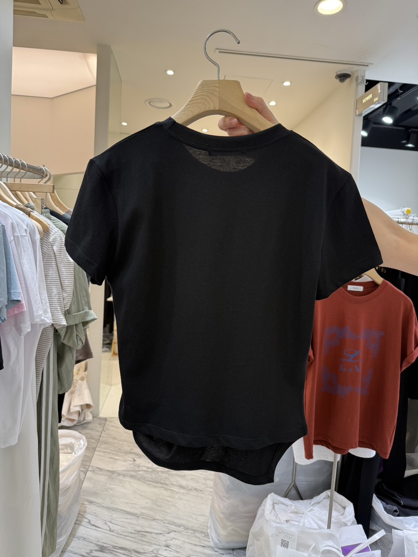 YIKHO STYLE韓國直郵㊣女裝新品真品職業時尚熱賣休閑25春夏T恤YIKHO STYLET恤
