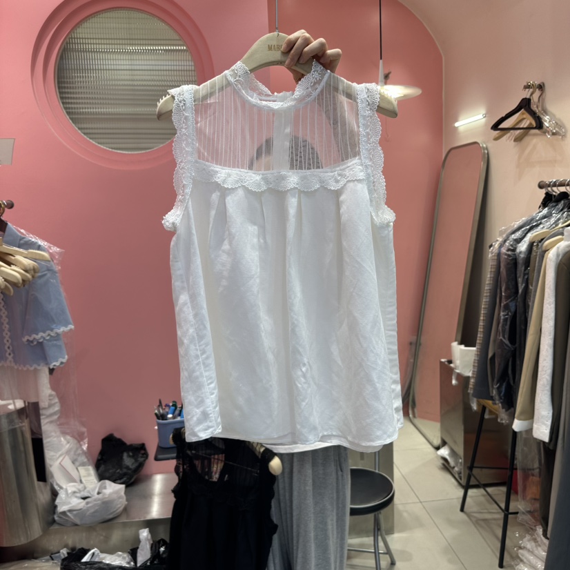 MABEL-Q東大門㊣實拍女裝新品熱賣推薦休閑25春夏吊帶背心SOUIT by mabel-Q吊帶/背心