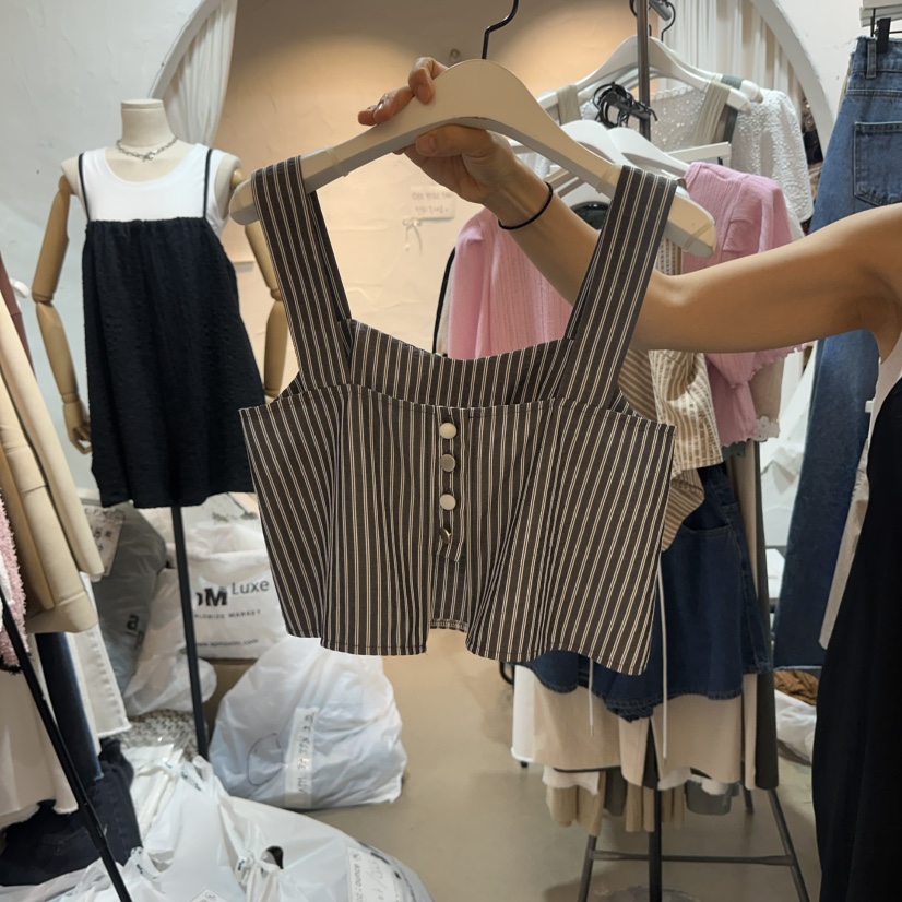 OZ韓國直郵㊣女裝新品時尚熱賣真品25春夏推薦休閑吊帶背心OZ.ounce吊帶/背心