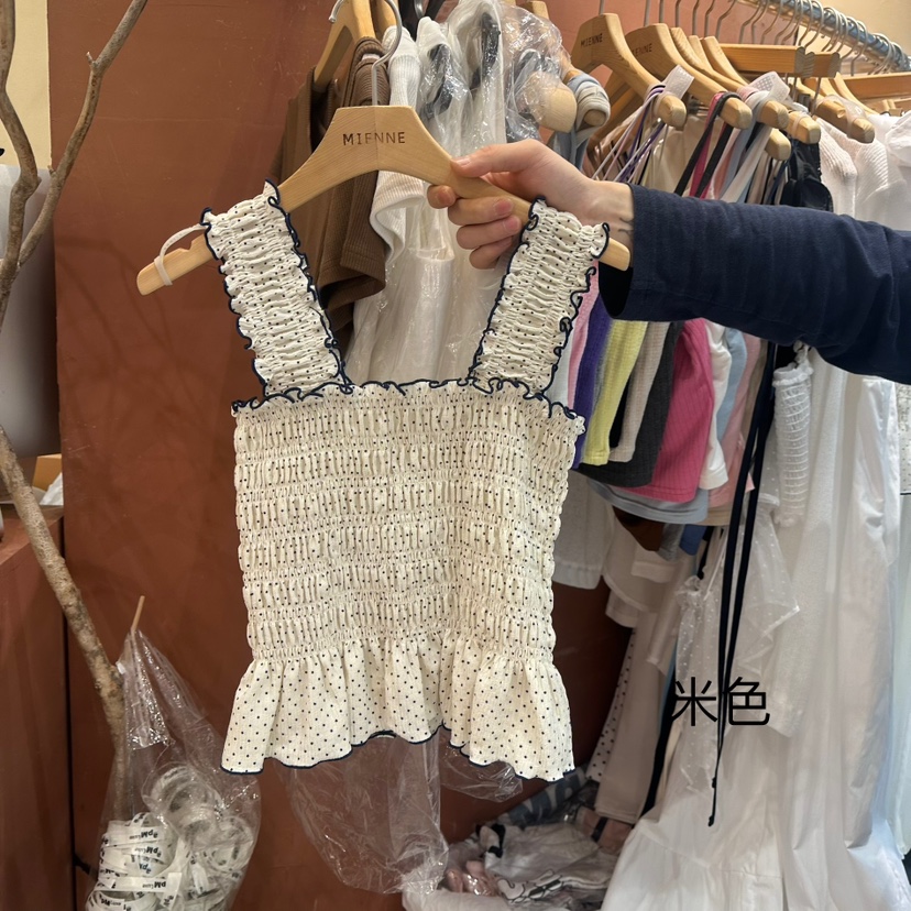 MIENNE東大門㊣直郵女裝新品25春夏人氣職業推薦休閑吊帶背心MIENNE吊帶/背心圖色3