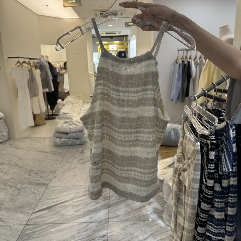 RARE CLOSET東大門㊣直郵女士新品熱賣25春夏休閑吊帶背心RARE CLOSET吊帶/背心